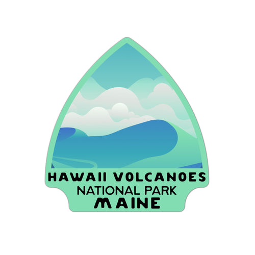 Hawaii Volcanoes National Park Sticker | Hawaii Volcanoes Arrowhead Sticker