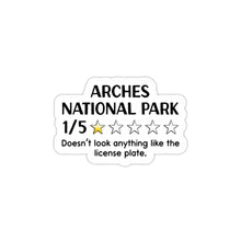 Load image into Gallery viewer, Arches National Park Review Sticker