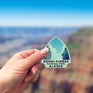 Kenai Fjords National Park Sticker | Kenai Fjords Arrowhead Sticker
