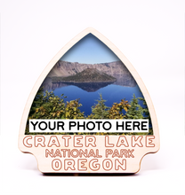 Load image into Gallery viewer, Crater Lake National Park Arrowhead Photo Frame