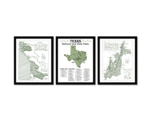 Load image into Gallery viewer, Texas State and National Park Map | Texas National Park Poster | Texas State Park Poster