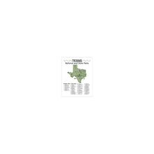 Load image into Gallery viewer, Texas State and National Park Map | Texas National Park Poster | Texas State Park Poster