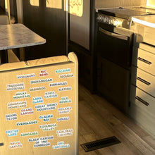 Load image into Gallery viewer, 10 National Park Name Stickers of Your Choice