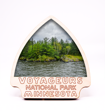 Load image into Gallery viewer, Voyageurs National Park Arrowhead Photo Frame