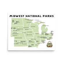 Load image into Gallery viewer, Midwest National Park Map