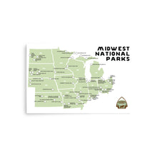 Load image into Gallery viewer, Midwest National Park Map
