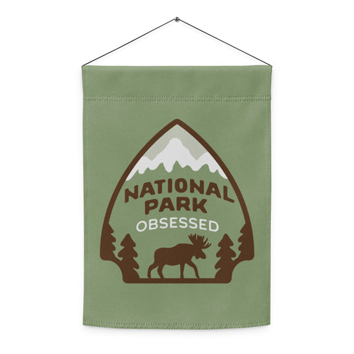National Park Obsessed Garden flag