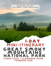 Load image into Gallery viewer, Mini  1-Day Great Smoky Mountains National Park Itinerary - Cades Cove and Clingmans Dome