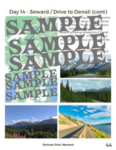 Load image into Gallery viewer, 21 Day 8 Alaska National Park Itinerary