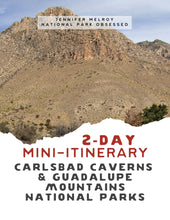 Load image into Gallery viewer, Mini  2-Day Carlsbad Caverns &amp; Guadalupe Mountains National Parks Itinerary