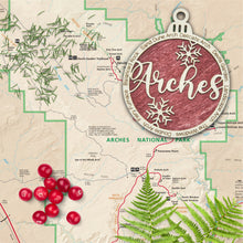 Load image into Gallery viewer, Arches National Park Christmas Ornament - Round