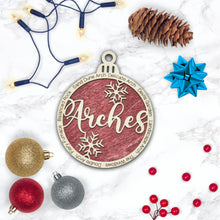 Load image into Gallery viewer, Arches National Park Christmas Ornament - Round