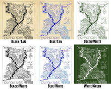 Load image into Gallery viewer, Canyonlands National Park Map Hand-Drawn Print