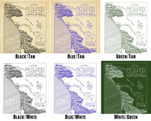 Load image into Gallery viewer, Arches National Park Map Hand-Drawn Print