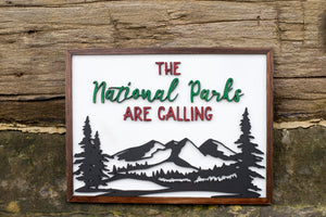 The Parks are Calling Wall Art Sign