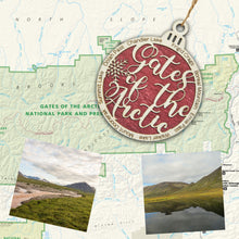 Load image into Gallery viewer, Gates of the Arctic National Park Christmas Ornament - Round