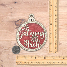 Load image into Gallery viewer, Gateway Arch National Park Christmas Ornament - Round
