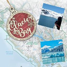 Load image into Gallery viewer, Glacier Bay National Park Christmas Ornament - Round