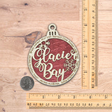 Load image into Gallery viewer, Glacier Bay National Park Christmas Ornament - Round