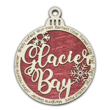 Load image into Gallery viewer, Glacier Bay National Park Christmas Ornament - Round