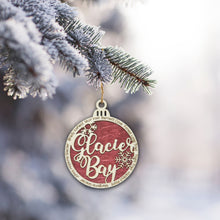 Load image into Gallery viewer, Glacier Bay National Park Christmas Ornament - Round