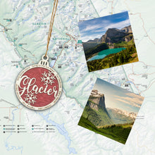Load image into Gallery viewer, Glacier National Park Christmas Ornament - Round