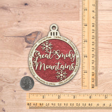 Load image into Gallery viewer, Great Smoky Mountains National Park Christmas Ornament - Round
