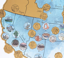 Load image into Gallery viewer, US National Parks Scratch Your Travels Map