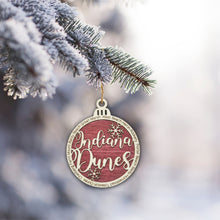 Load image into Gallery viewer, Indiana Dunes National Park Christmas Ornament - Round