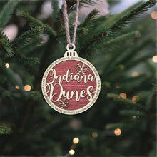 Load image into Gallery viewer, Indiana Dunes National Park Christmas Ornament - Round