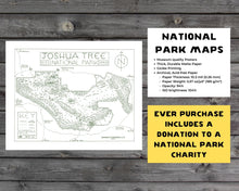Load image into Gallery viewer, Joshua Tree National Park Map Hand-Drawn Print