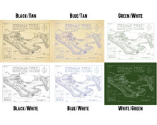 Load image into Gallery viewer, Joshua Tree National Park Map Hand-Drawn Print