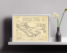 Load image into Gallery viewer, Joshua Tree National Park Map Hand-Drawn Print