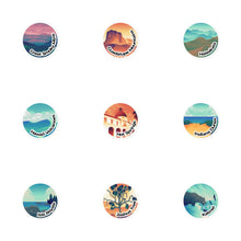 Load image into Gallery viewer, 5 National Park Round Stickers of Your Choice