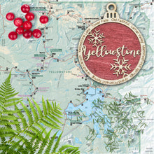 Load image into Gallery viewer, Yellowstone National Park Christmas Ornament - Round