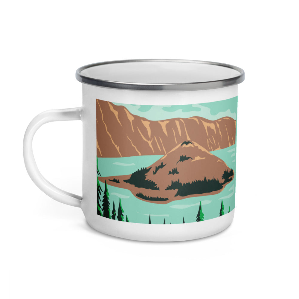 Glacier National Park Mug - Glacier Coffee Mug - Enamel Camping