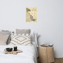 Load image into Gallery viewer, Redwoods National and State Park Map Hand-Drawn Print