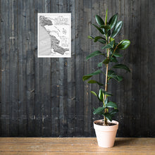 Load image into Gallery viewer, Redwoods National and State Park Map Hand-Drawn Print
