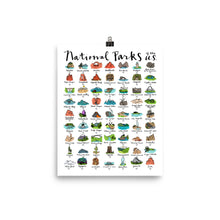 Load image into Gallery viewer, 63 National Park Checklist Poster