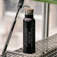 Load image into Gallery viewer, Glacier National Park Topographic Map Water Bottle