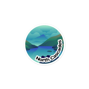 Mount Rainier National Park Sticker | Mount Rainier Round Sticker + North Cascades National Park Sticker | North Cascades Round Sticker + Olympic National Park Sticker | Olympics Round Sticker
