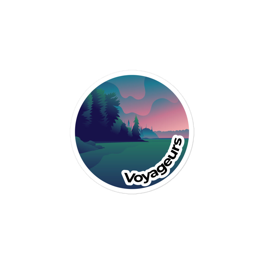 Voyageurs National Park Sticker | Voyageurs Round Sticker