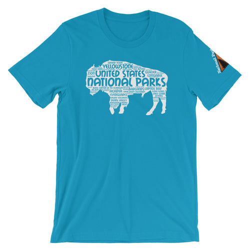 63 National Park Bison in White Shirt
