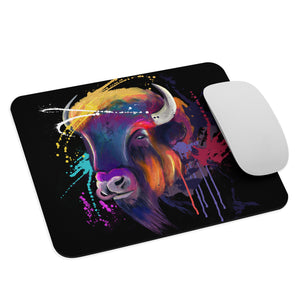 Bison Head Mouse pad