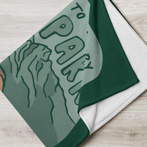 "National Parks are on my Bucket List" Throw Blanket