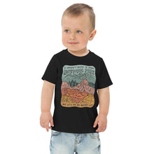 Load image into Gallery viewer, "National Parks are on my Bucket List" Toddler jersey t-shirt