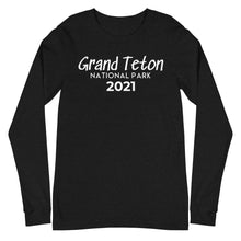Load image into Gallery viewer, Grand Teton with customizable year Long Sleeve Shirt