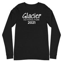 Load image into Gallery viewer, Glacier with customizable year Long Sleeve Shirt