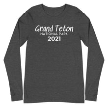 Load image into Gallery viewer, Grand Teton with customizable year Long Sleeve Shirt