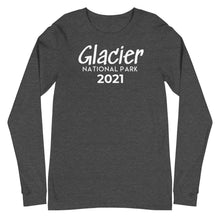 Load image into Gallery viewer, Glacier with customizable year Long Sleeve Shirt